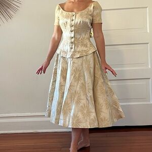 Vintage champagne gold dress